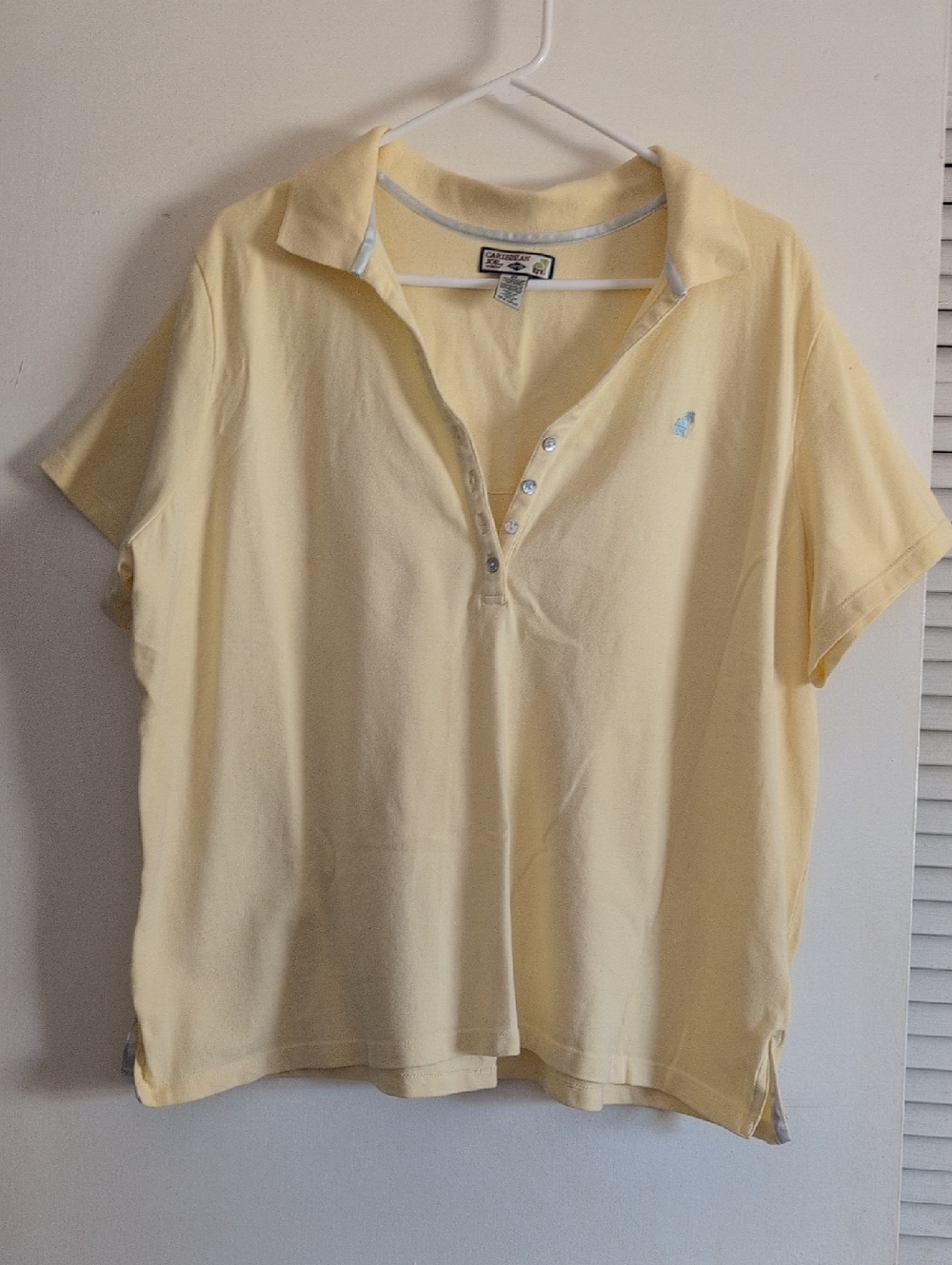Caribbean Joe Sunny Yellow Polo